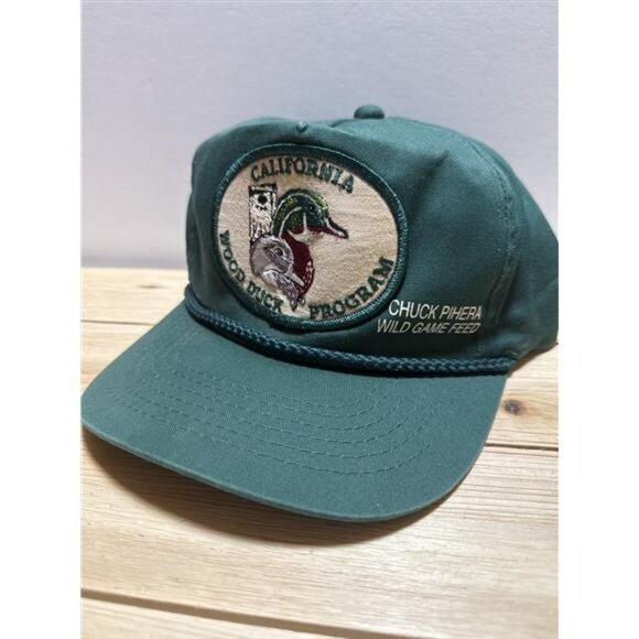 Rare Vintage California Wood Duck Program Hat Snapback Hunter Cap 1980s Unlimite main image 10